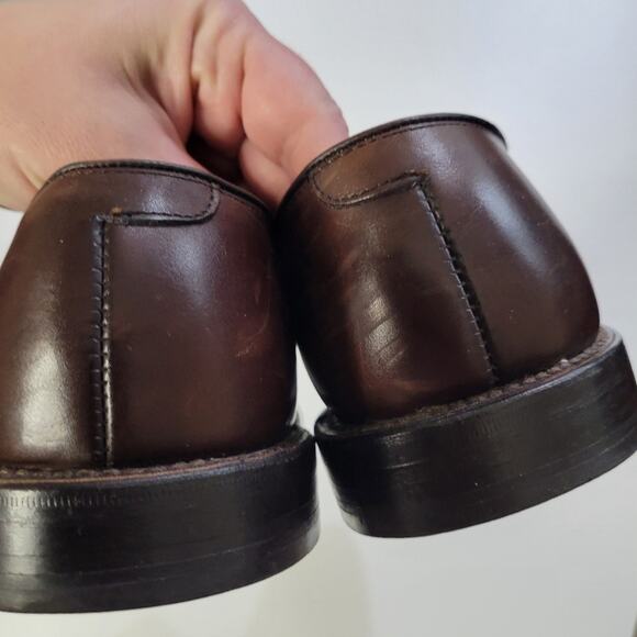 Allen Edmonds Byron Cap-Toe Oxford Dress Shoe in Dark Chilli Brown 8E E Wide main image 6